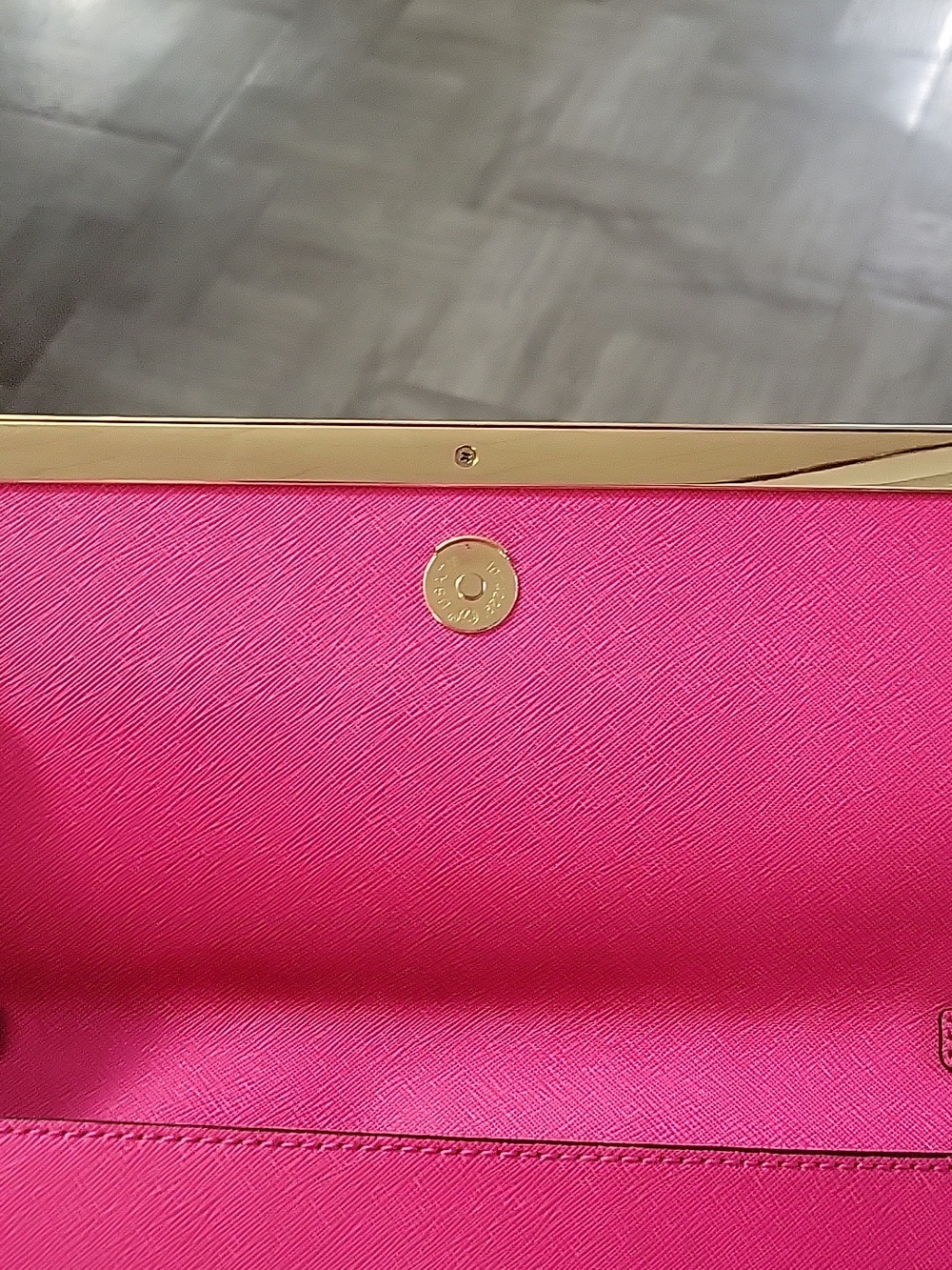 Michael Kors Pink Leather Crossbody Clutch - Picture 8 of 8